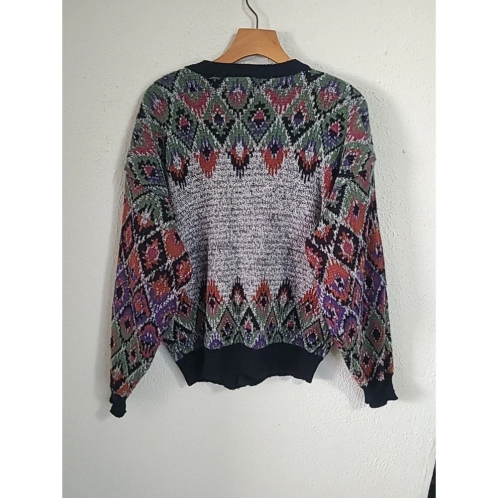 Vtg Anchor Blue Cardigan Sweater Mens S 90s Grunge Grandpa Cosby Preppy Y2K